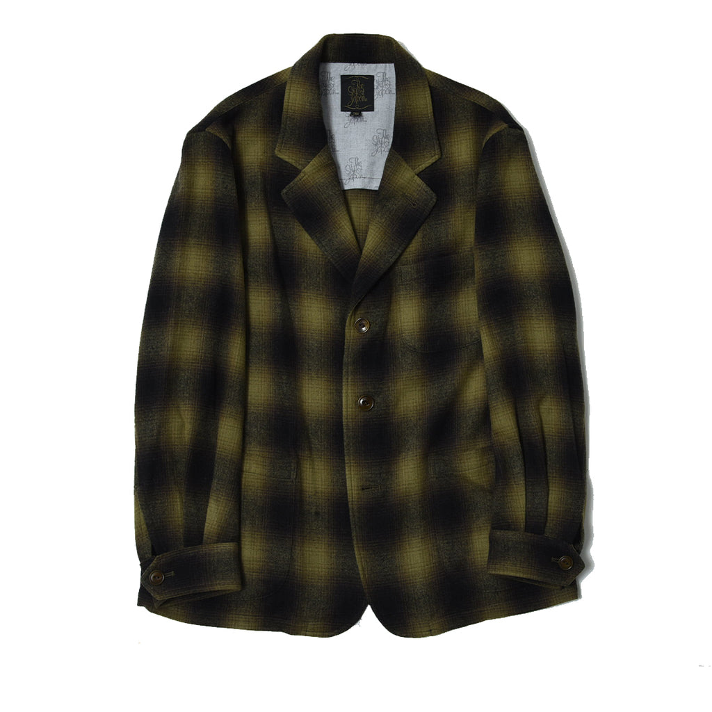 Vintage 60s Western Ombre Check Jacketカラーブラウンホワイトチェック